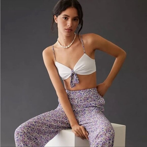 Favorite Daughter Savannah Bra Top in White - Picture 1 of 11